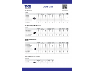 Liquid Lens (FA / Magnification / Telecentric/ Rear-End Adaptor)